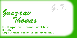 gusztav thomas business card